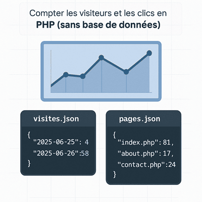 Statistiques du site : comment compter les visiteurs et les clics sans base de données